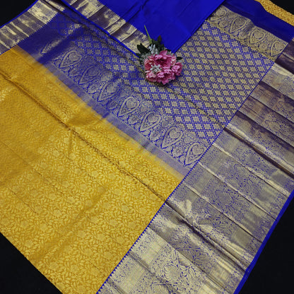 Handloom Pure Resham German Kanchi Pattu Saree