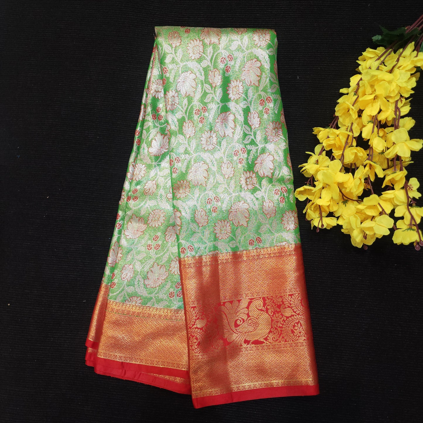 Semi Kanchi Pattu Tissue Sarees