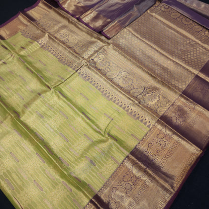 Semi Kanchi Pattu Tissue Sarees