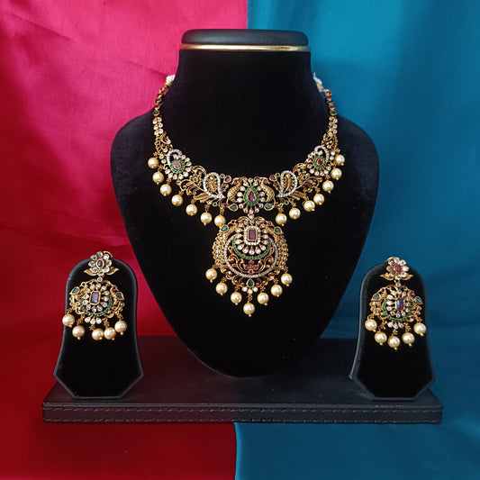 Beautiful Nakshi Short Necklace