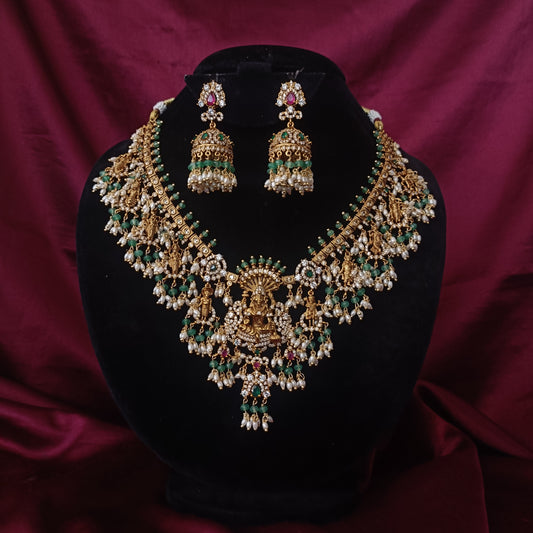 Trendy Dashavatar short necklace