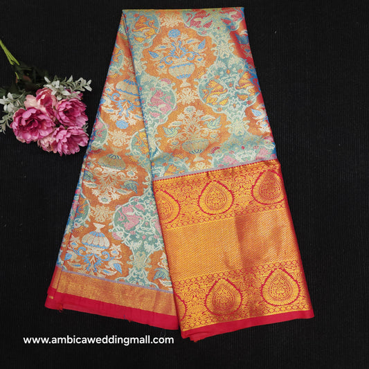 Kanchi Pattu Mix Lehengas [Free Size]