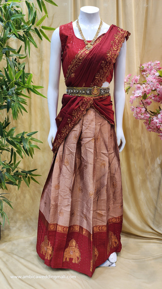 Free Size, Half Saree Collection ✨