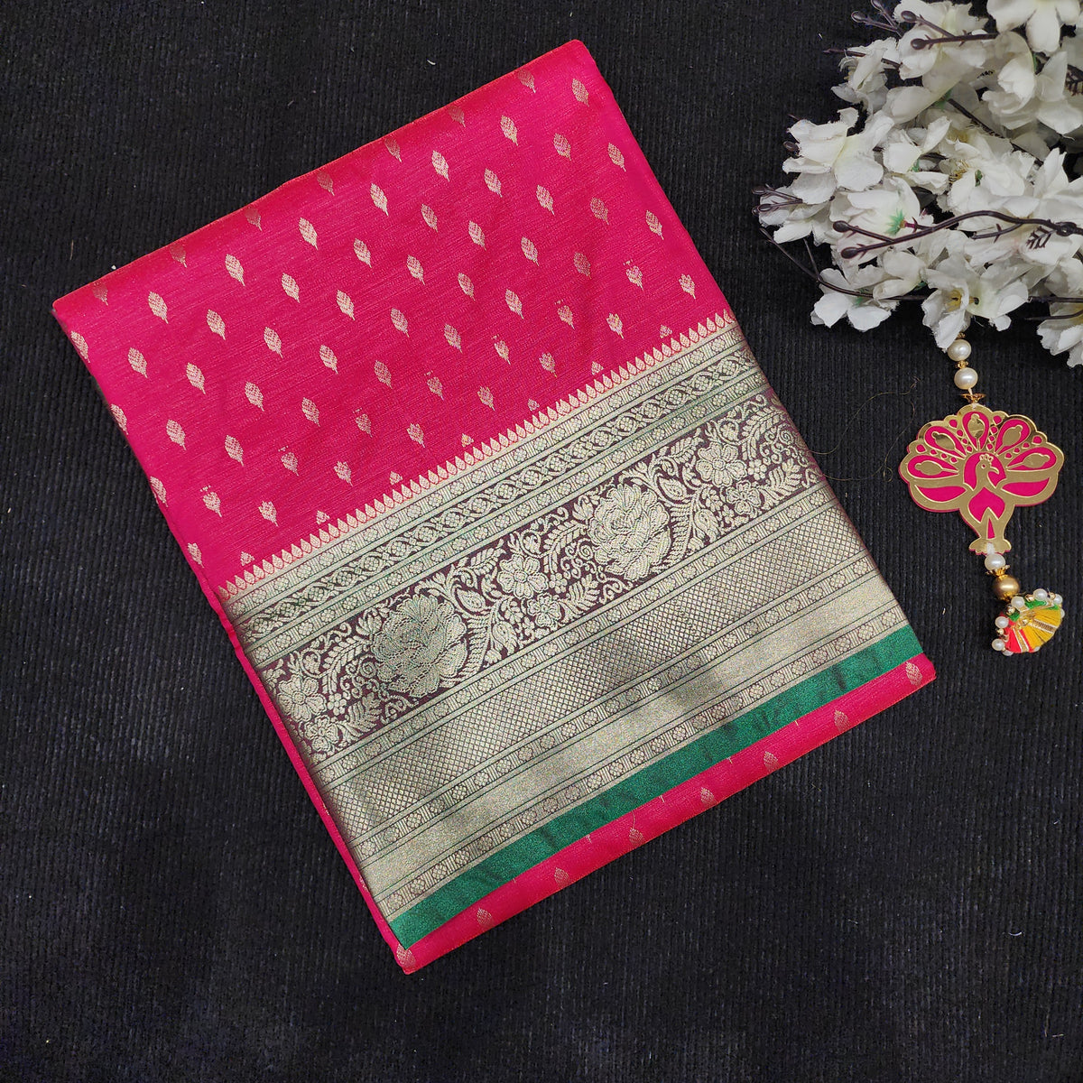 Visiri Kanchi Border Saree