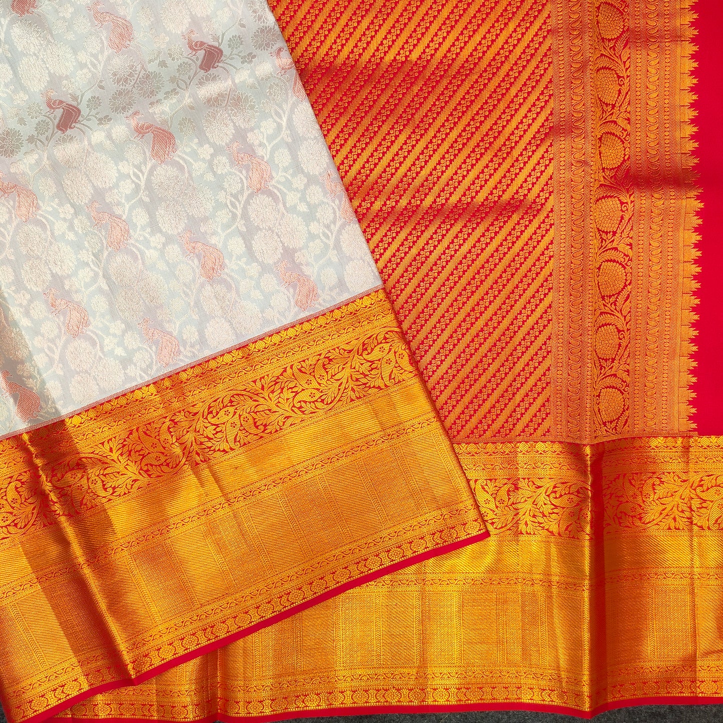 Pure Resham Bridal Kanchi Pattu Handloom Saree