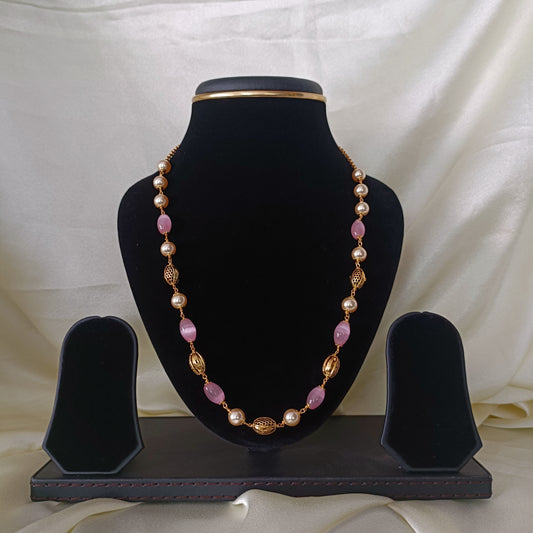 Beautiful Baby Pink Beaded Jewellery