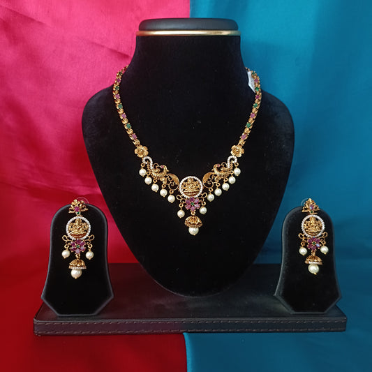 Beautiful Nakshi Short Necklace
