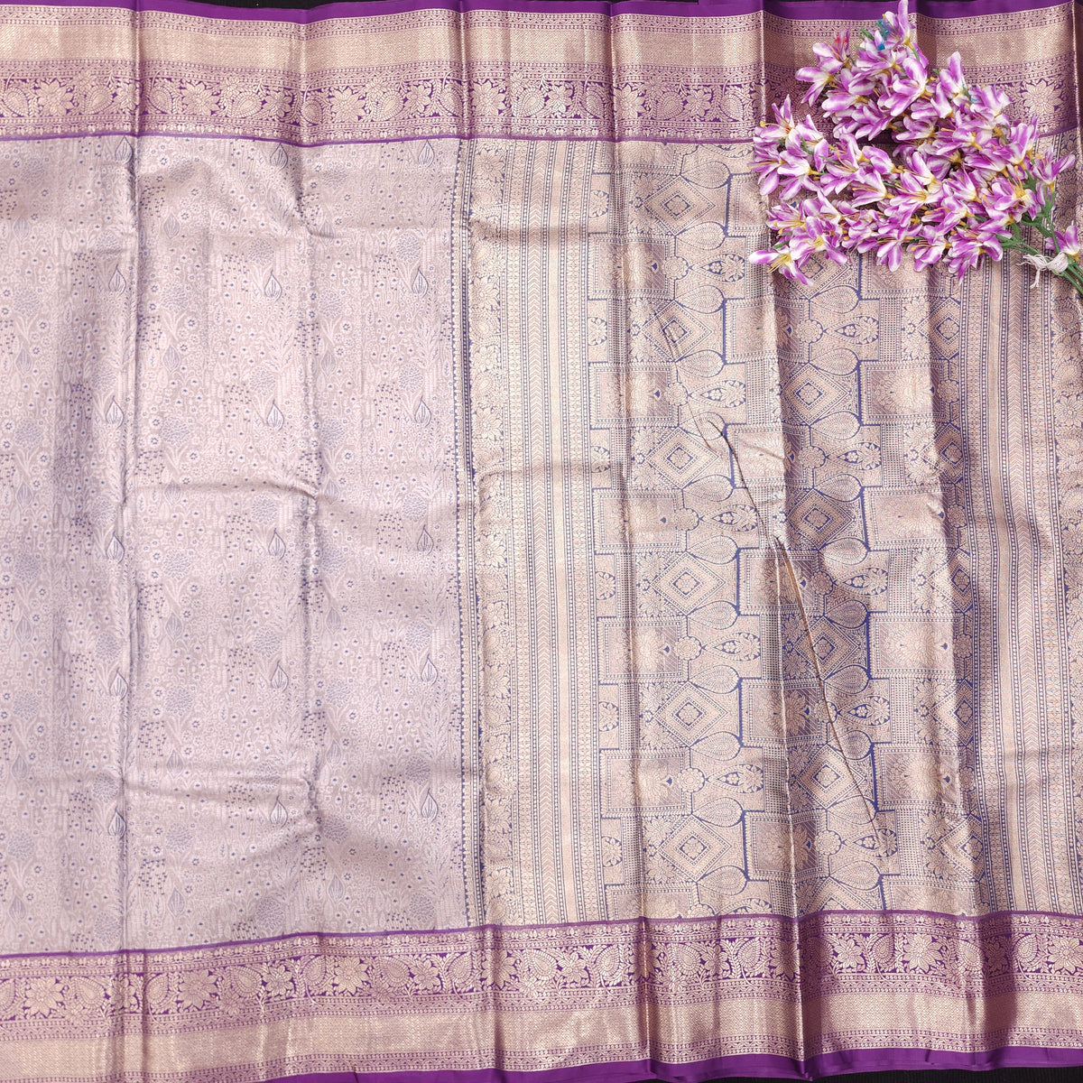 1 Gram Gold zari Tissue pattu saree✨️
