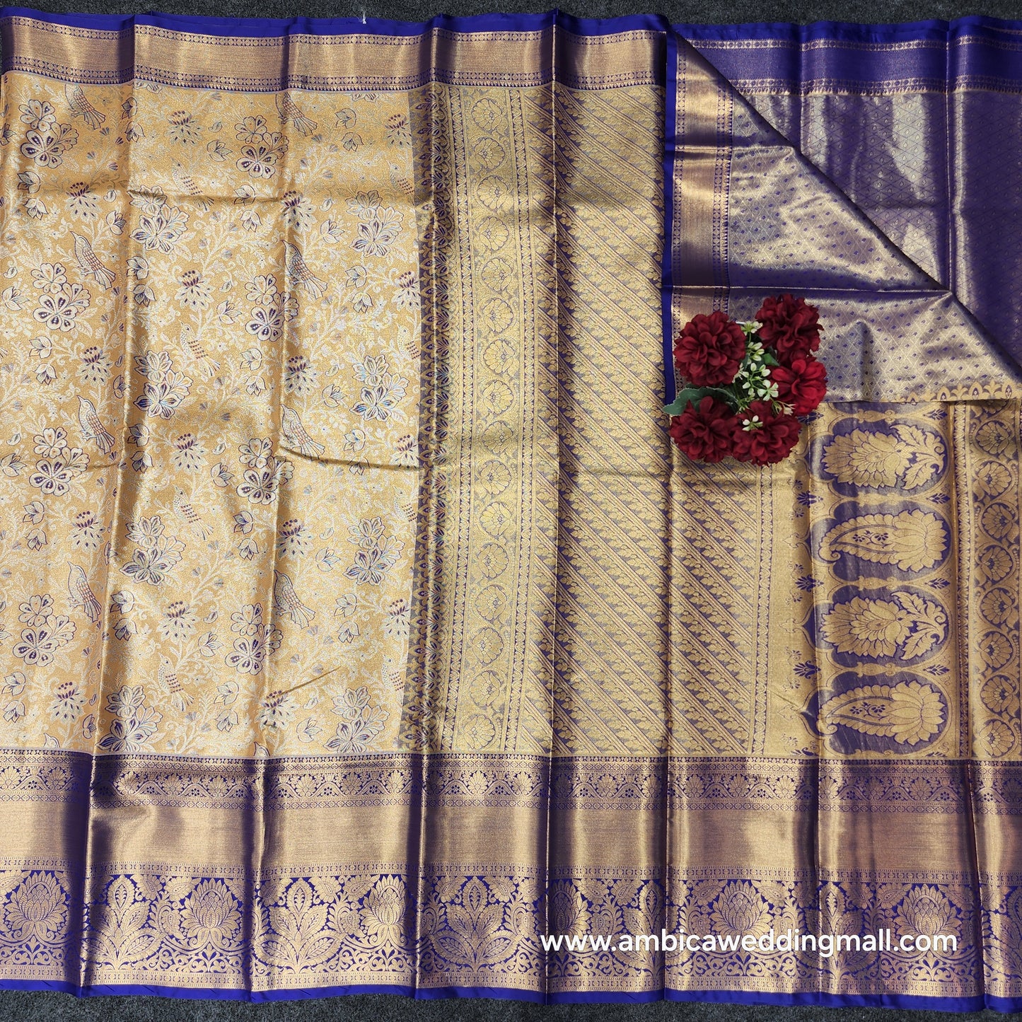 Kanchi Pattu 2gram gold mix pattu saree