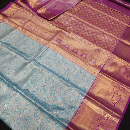 Semi Kanchi Pattu Tissue Sarees