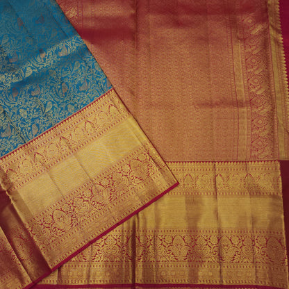 Pure Resham Bridal Kanchi Pattu Handloom Saree