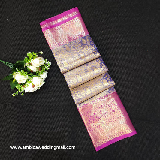 Semi Kanchi Pattu Tissue Saree