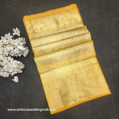 Pure Tissue Powerloom Bridal Kanchi Pattu Saree😍✨️