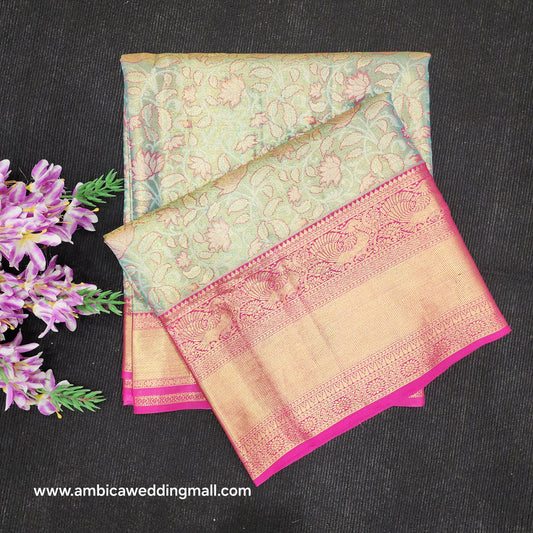 Pure Tissue Powerloom Bridal Kanchi Pattu Saree😍✨️