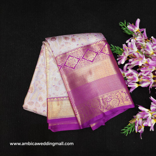 Semi Kanchi Pattu Tissue Sarees