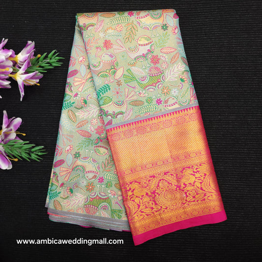 Buy Stunning Kanchi pattu mix paitani Lehenga [2 To 5 Years]