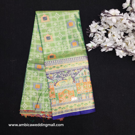 Kanchi Pattu Mix Lehengas [5 To 8 Years ]