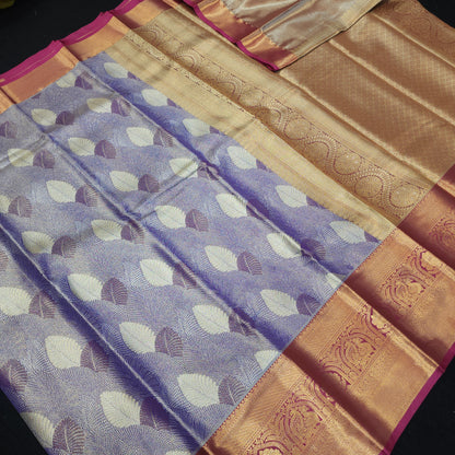 Semi Kanchi Pattu Tissue Sarees