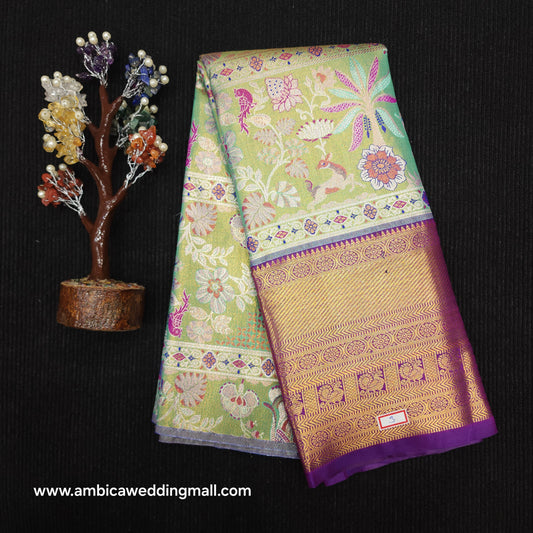 Kanchi Pattu Mix Lehengas [2 to 5 Years]
