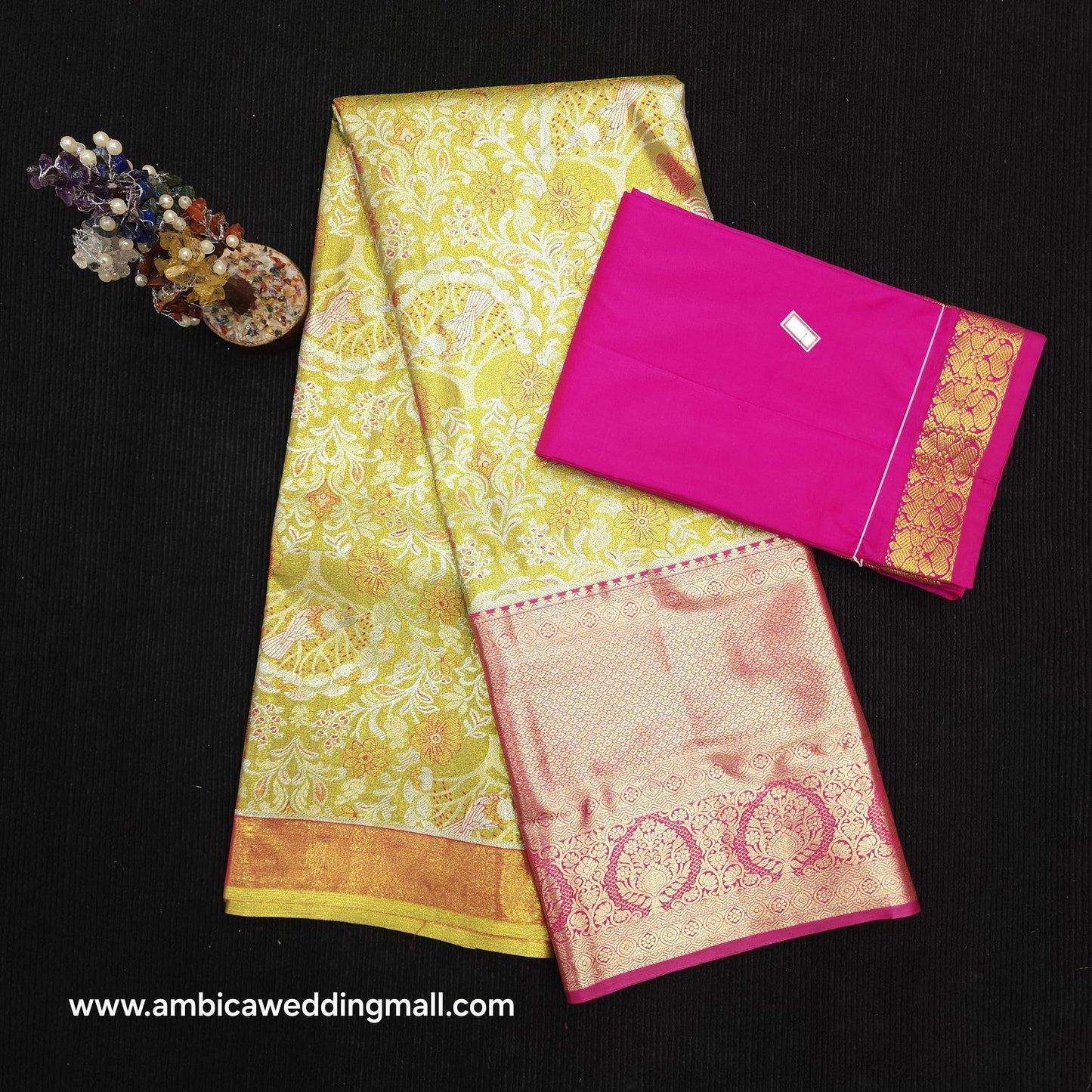Buy Stunning Kanchi pattu mix Lehenga [Free Size]