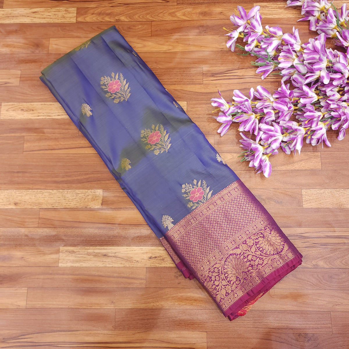 Semi Resham Kanchi Pattu Saree