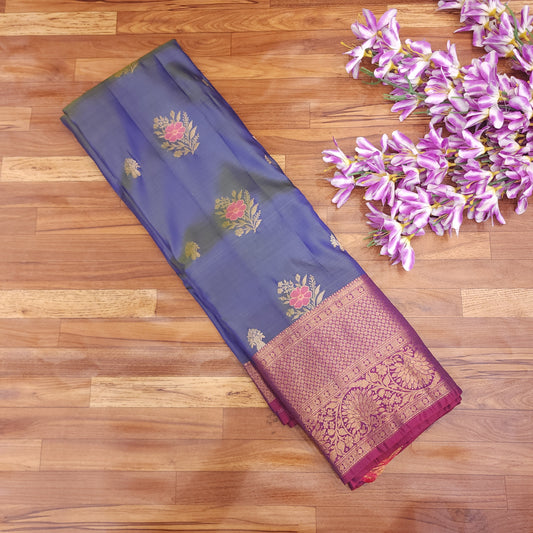 Semi Resham Kanchi Pattu Saree