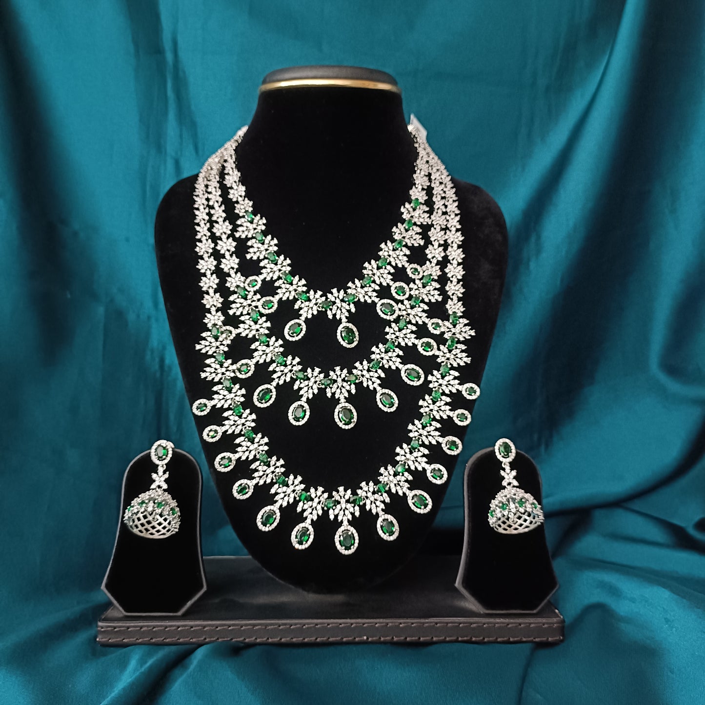 Beautiful Bridal Silver Long Haaram