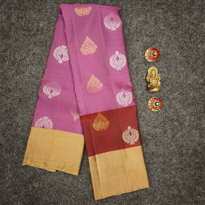 ✨Kanchi Pattu Bentex Border Butta Saree