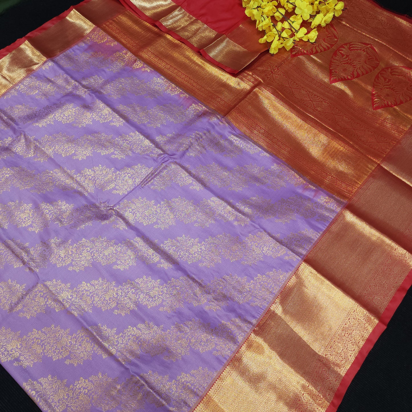 Special Lavender Semi Kanchi Pattu Saree