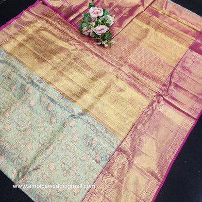Pure Tissue Powerloom Bridal Kanchi Pattu Saree😍✨️