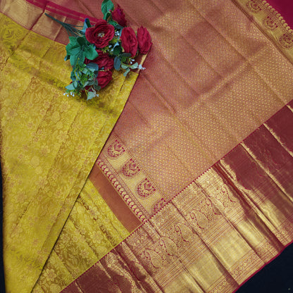 Pure Resham Bridal Kanchi Pattu Handloom Saree