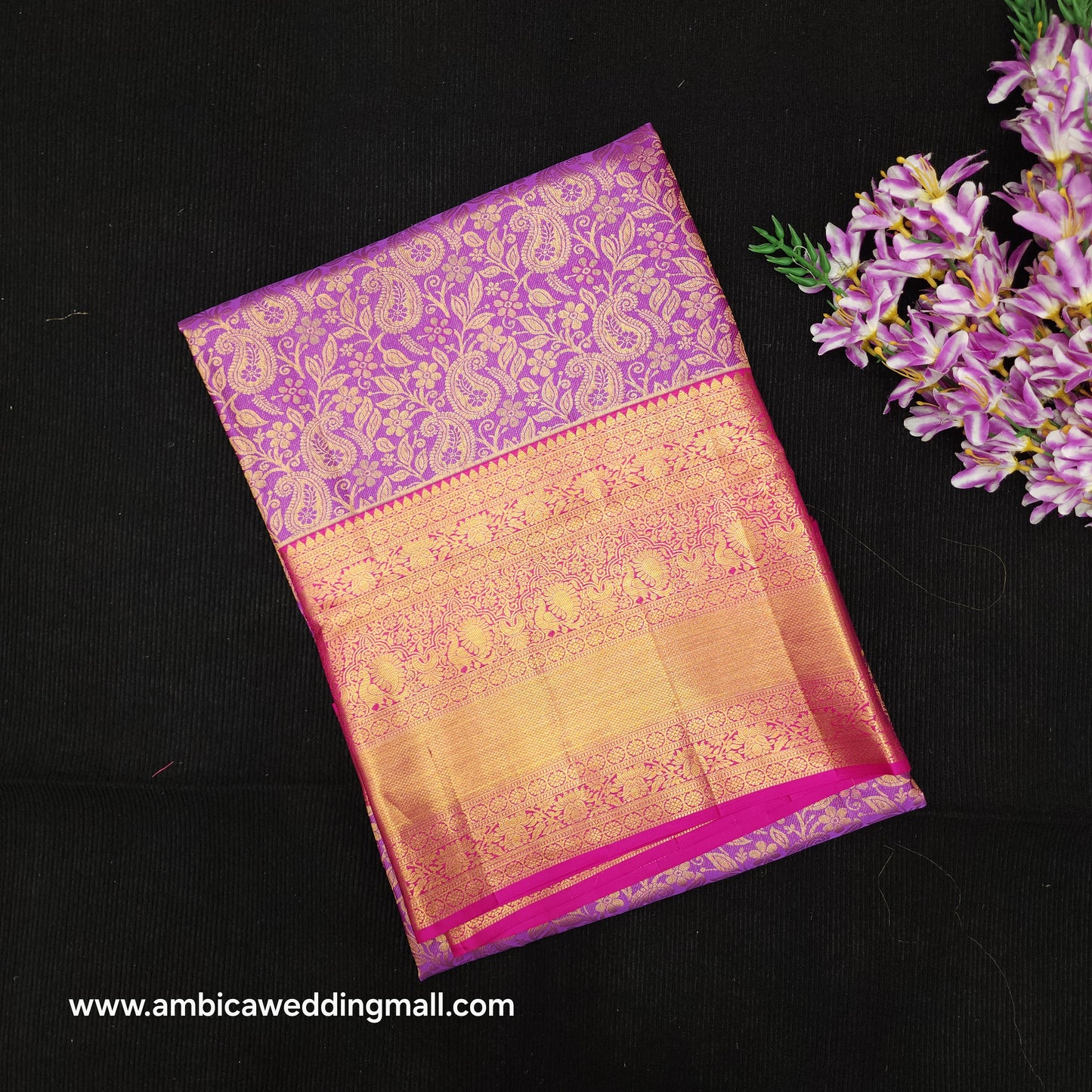 Bridal Resham Pure Handloom Kanchi Sarees