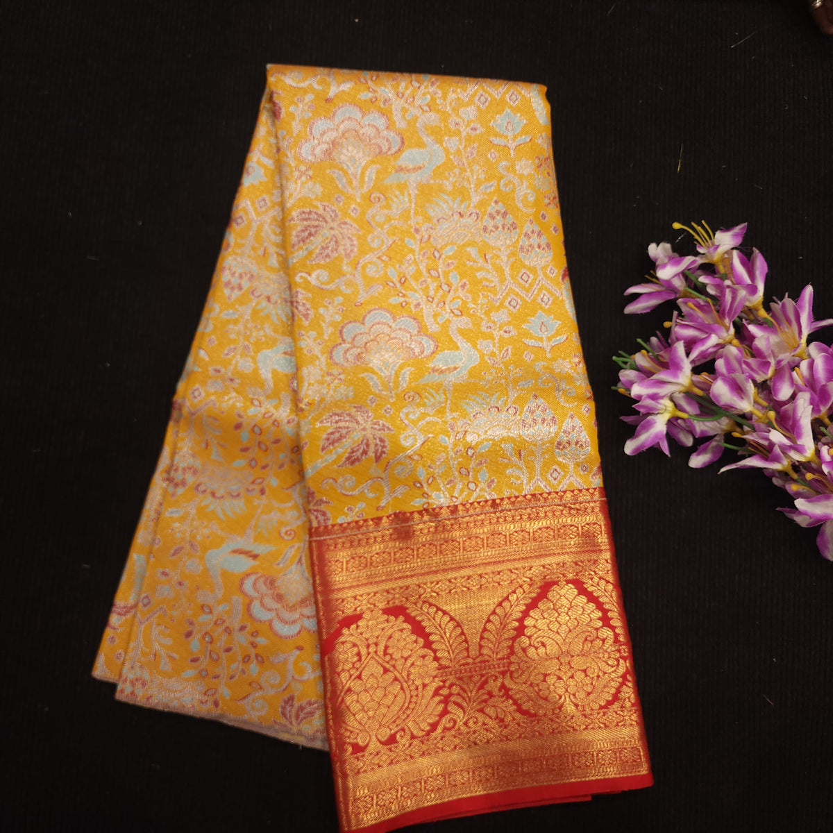 Kanchi Pattu Mix Lehengas [5 To 8 Years ]