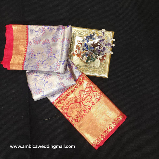 2 Gram gold zari semi kanchi pattu sarees ✨️