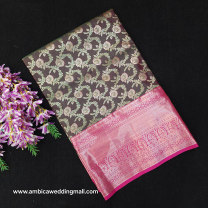 Semi Resham Kanchi Pattu Saree