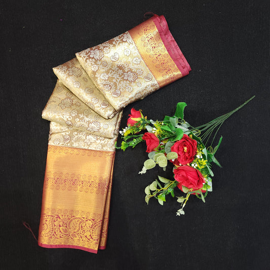 1 Gram Gold Zari mix pattu sarees 😍