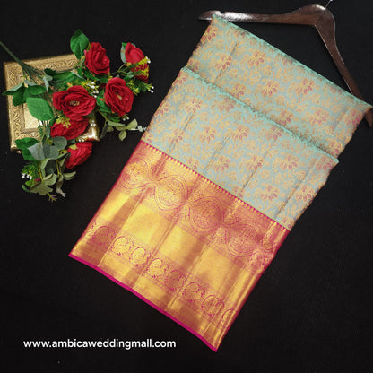 Pure Resham Bridal Kanchi Pattu Handloom Saree