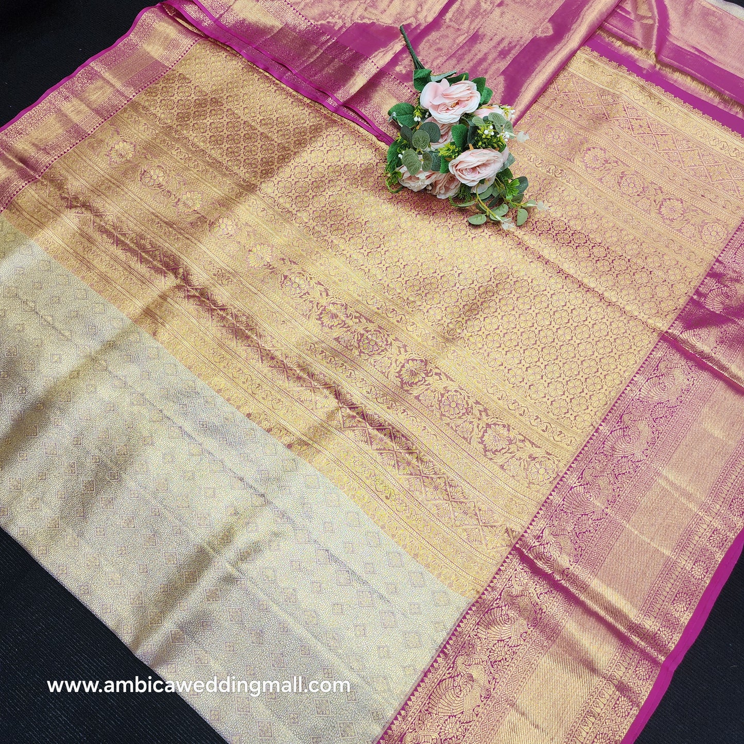 Pure Tissue Powerloom Bridal Kanchi Pattu Saree😍✨️