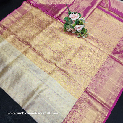 Pure Tissue Powerloom Bridal Kanchi Pattu Saree😍✨️