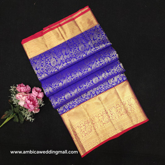 Handloom Pure Resham German Kanchi Pattu Saree