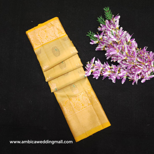 Handloom Kanchi Pattu Butta Light Weight Saree