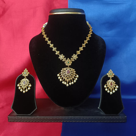 Beautiful Nakshi Short Necklace