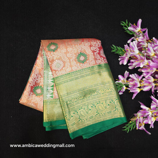 Semi Kanchi Pattu Tissue Sarees