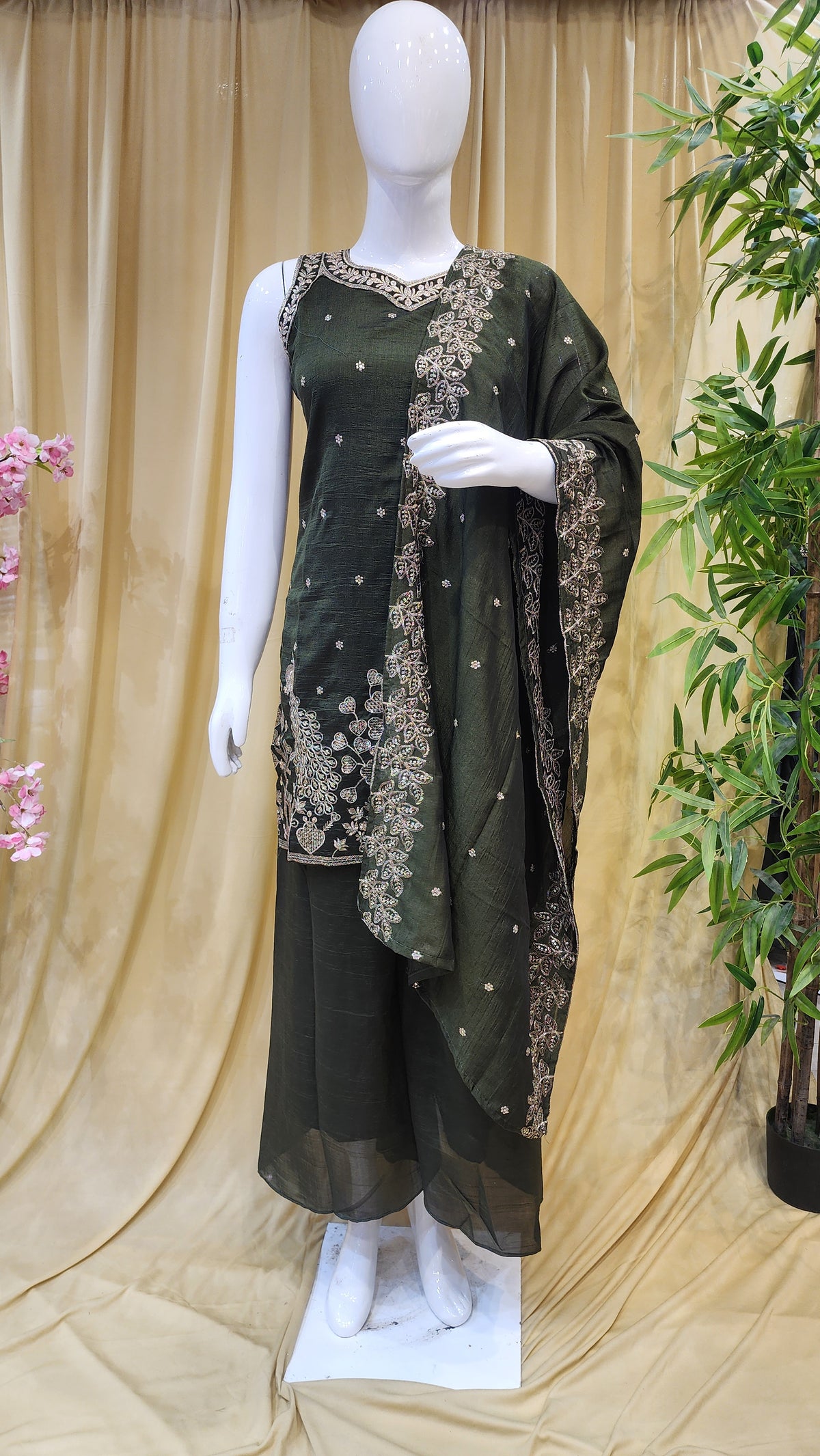 Fancy Sharara Dress [XL Size]
