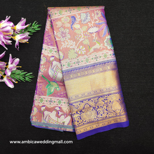Buy Stunning Kanchi pattu mix paitani Lehenga [2 To 5 Years]