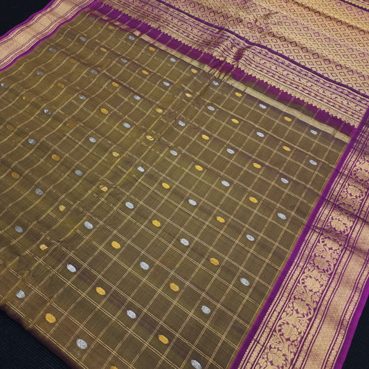 Gadwal Sico Pattu Handloom Sarees