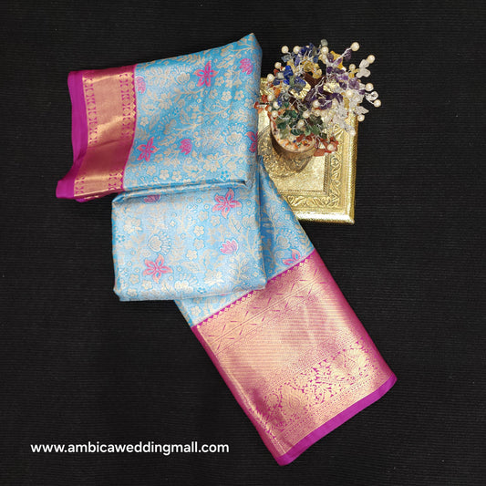 2 Gram gold zari semi kanchi pattu sarees ✨️
