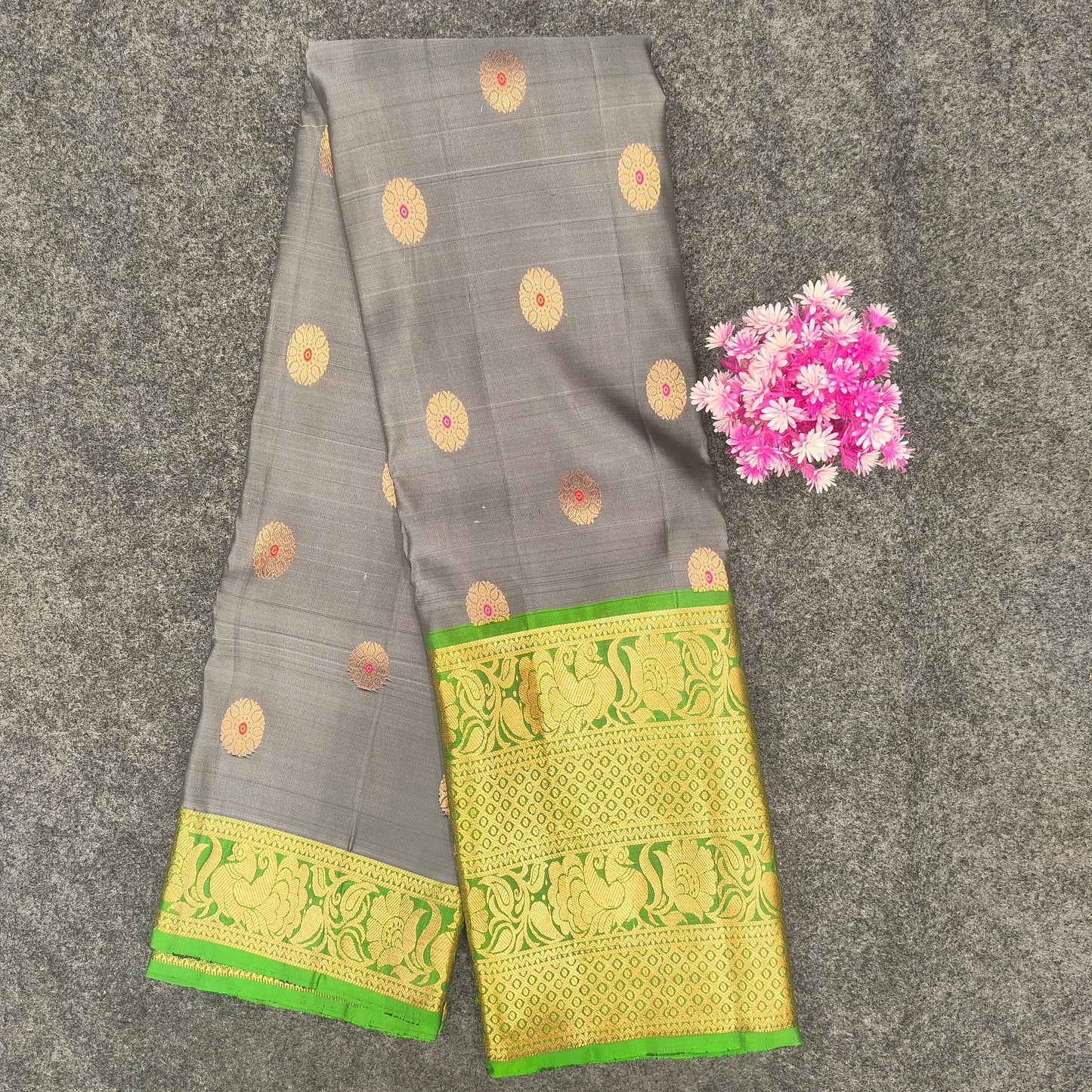 Kanchi Pattu Handloom Butta Sarees