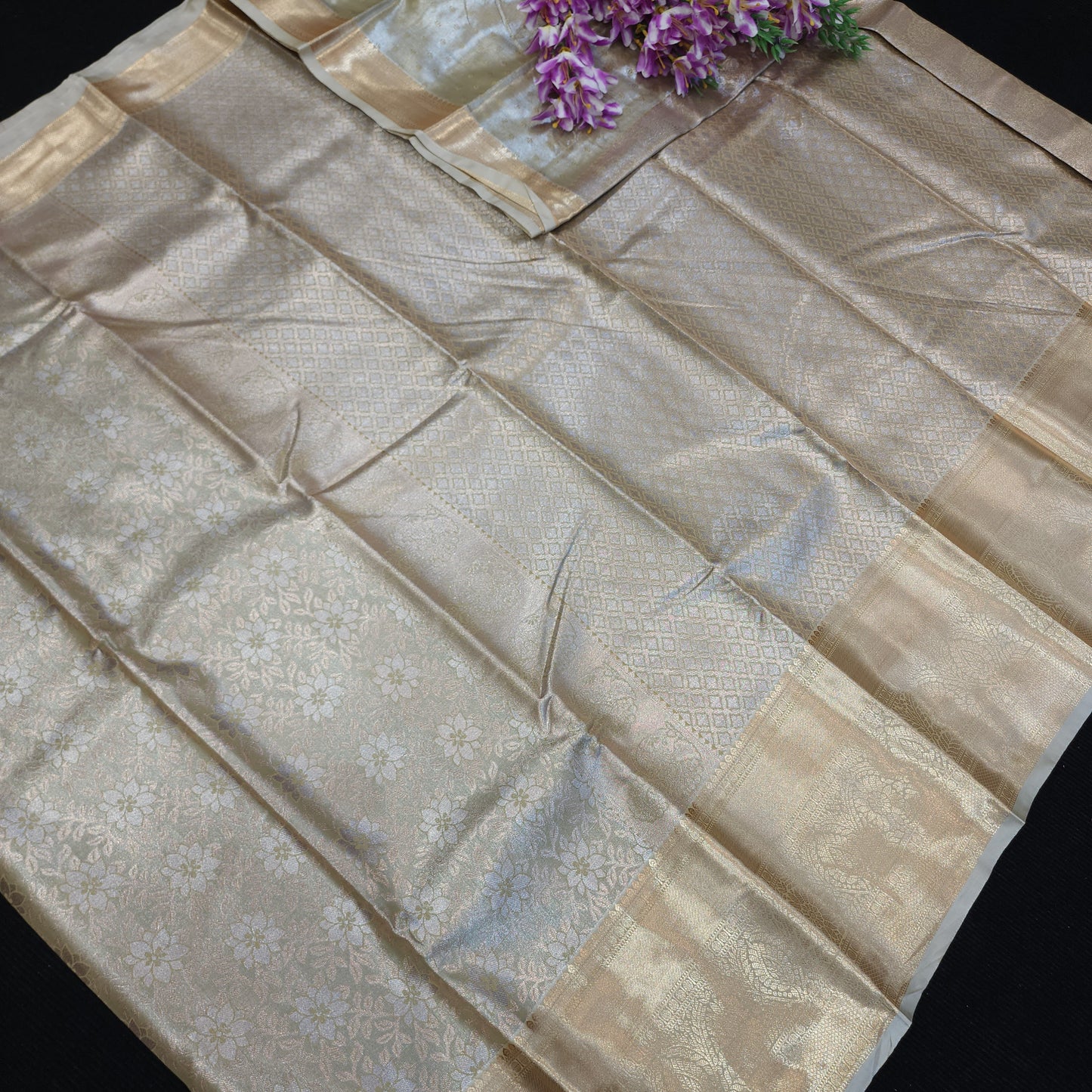 Semi Kanchi Pattu Pastel Saree
