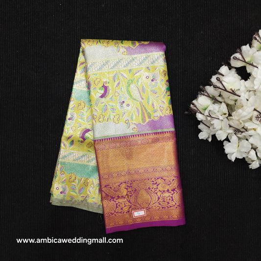 Kanchi Pattu Mix Lehengas [2 to 5 Years]